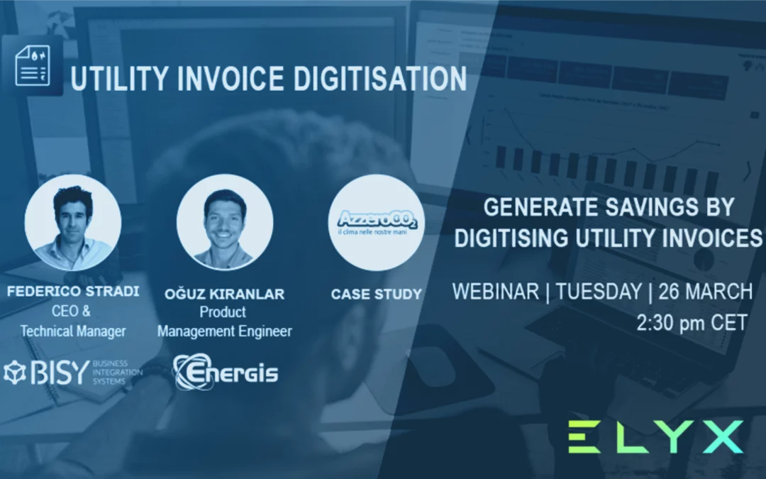 Risparmiare digitalizzando. Webinar gratuito sulla digitalizzazione delle fatture energetiche.